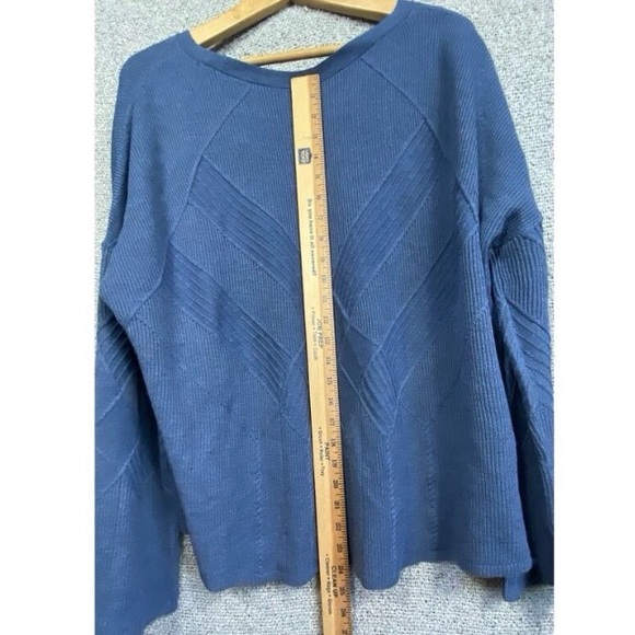 Smartwool Wool Blend Sweater Women’s XL Blue Recent Boxy Cozycore Quiet Luxury - Picture 11 of 11